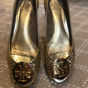 Tory Burch Woven Kitten Heels